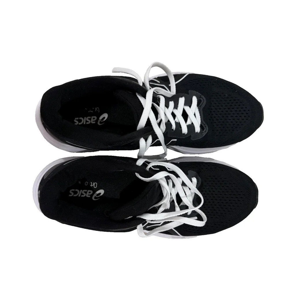 ASICS GT-1000 12 Women's‎ Black Running Shoes/Sneakers; White Soles; Size 8 1/2